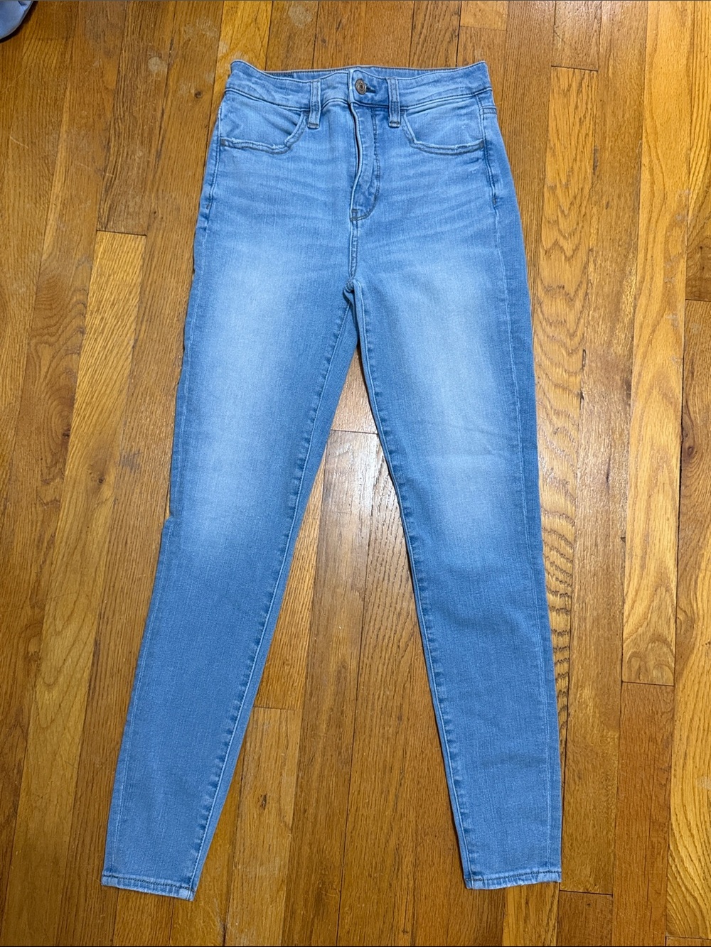 American Eagle Outfitters High-Rise Light Blue Skinny Jeans